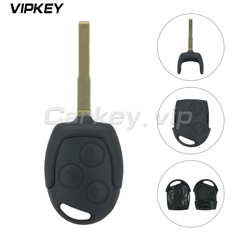 Remotekey 3 Button Remote Car Key Shell Case Fob Covers For Ford Mondeo Fusion Focus Fiesta C-Max HU101 Blade