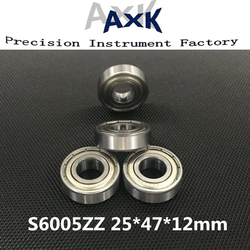 2023 Rodamientos S6005zz Abec-3 (4pcs) Stainless Steel Deep Groove Ball Bearing 25x47x12mm 6005zz/ss S6005z Cuscinetti A Sfera