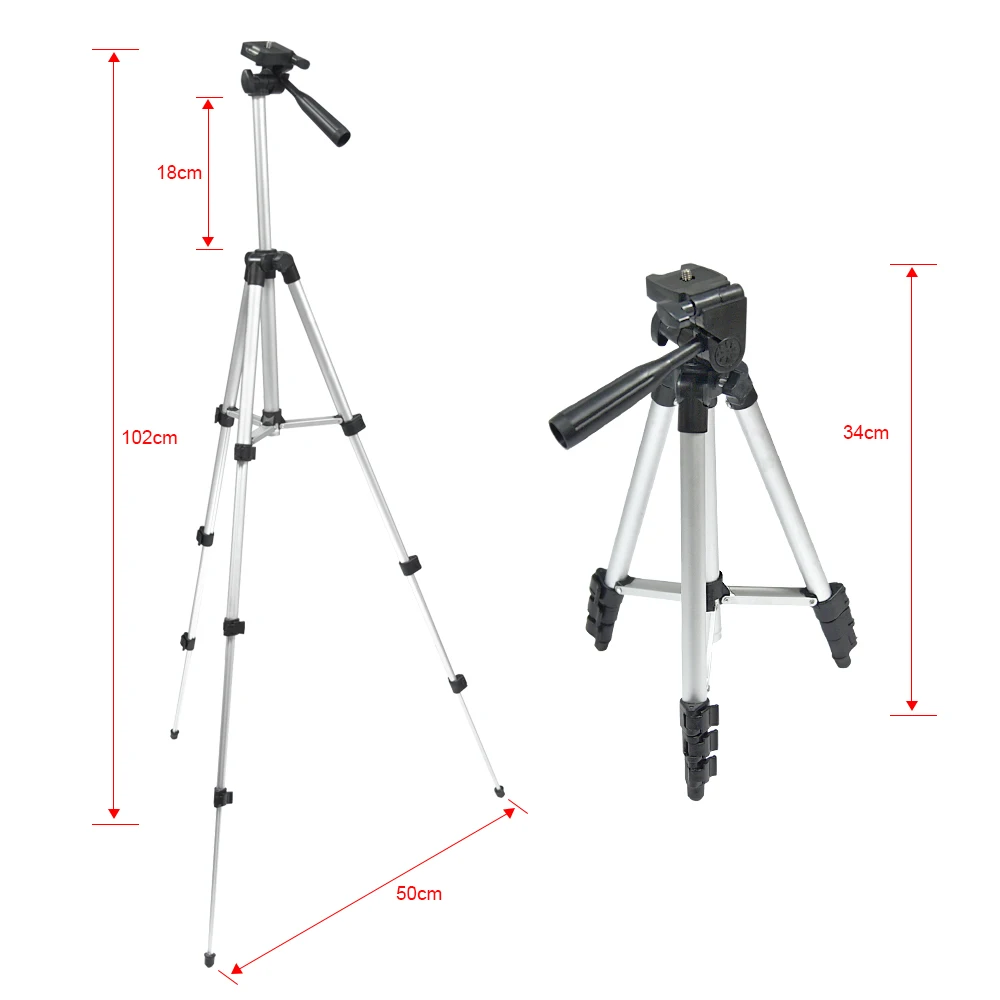 Protable Lightweight Aluminum bracket for projector Camera Tripod T-3110 Rocker Arm Carry Bag Universal Flexible Professional