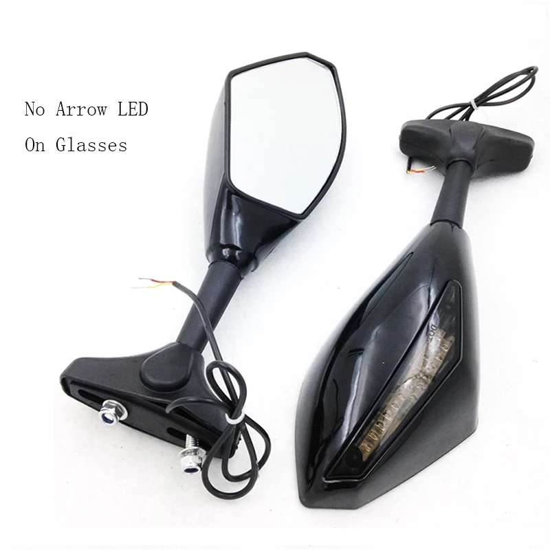 evomosa Motorcycle Integrated LED Mirrors For Yamaha YZF R1 600 R6s FZ1 FAZER With Built-in LED Turn Signals