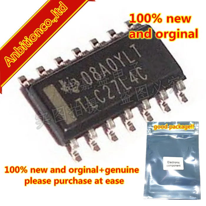 10pcs 100% new and orginal TLC27L4CDR TLC27L4 SOP14 LinCMOSE PRECISION QUAD OPERATIONAL AMPLIFIERS in stock