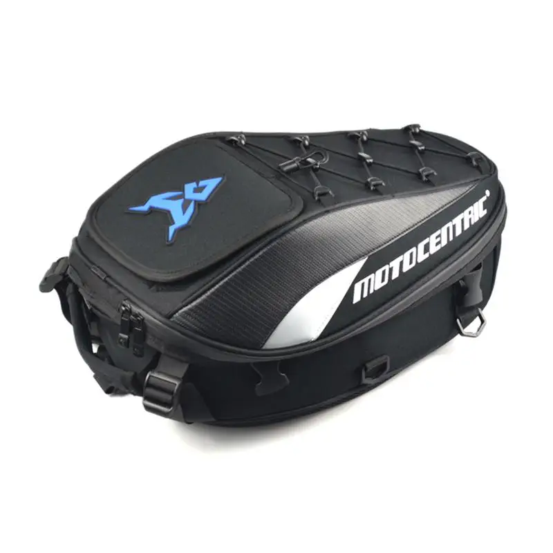 4 Colors Waterproof Durable High Capacity Motorcycle Tail Bag Rear Double Shoulder Motor Seat Bag Motorcycle Trunk Storage Shape