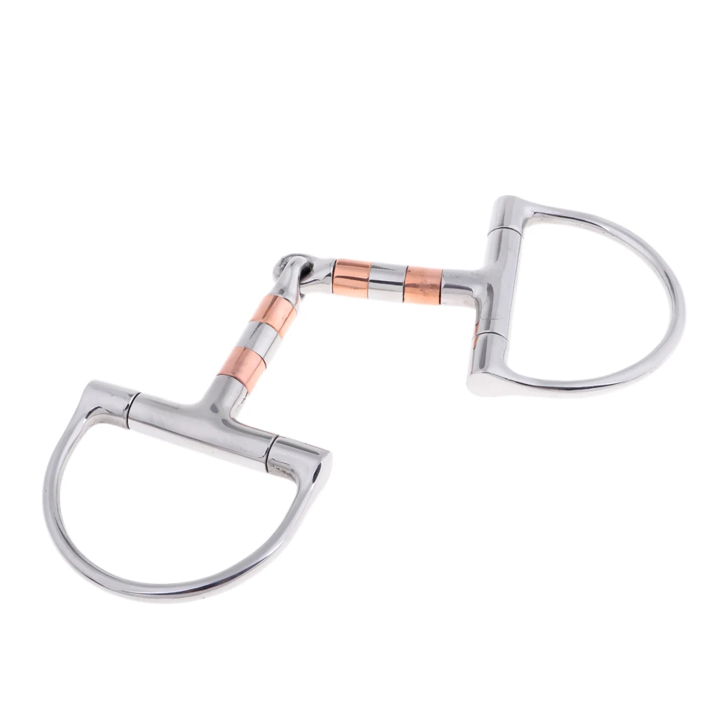 Draft Horse 5 ''Acero inoxidable d-ring Snaffle equipo ecuestre suministros equipo de equitación