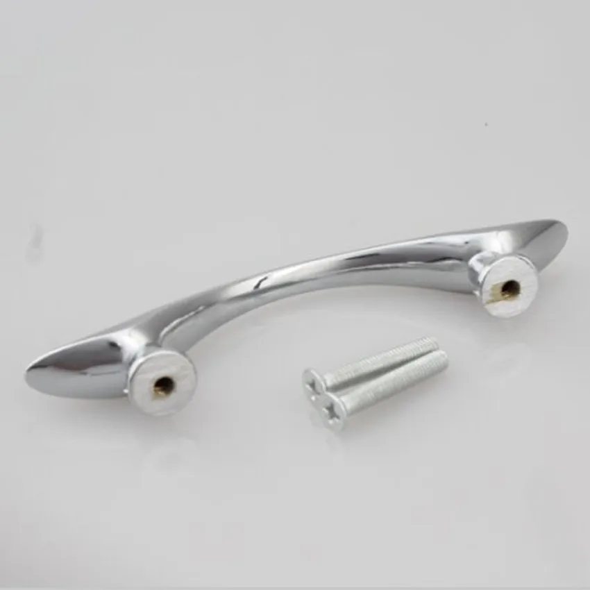 64mm Shiny Silver Drawer Cabinet Pull Knob 2.5