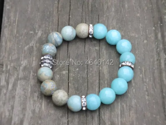 Natural  Stone Beads Bracelet t Yoga Jewelry for Women Men Friendship Bracelet