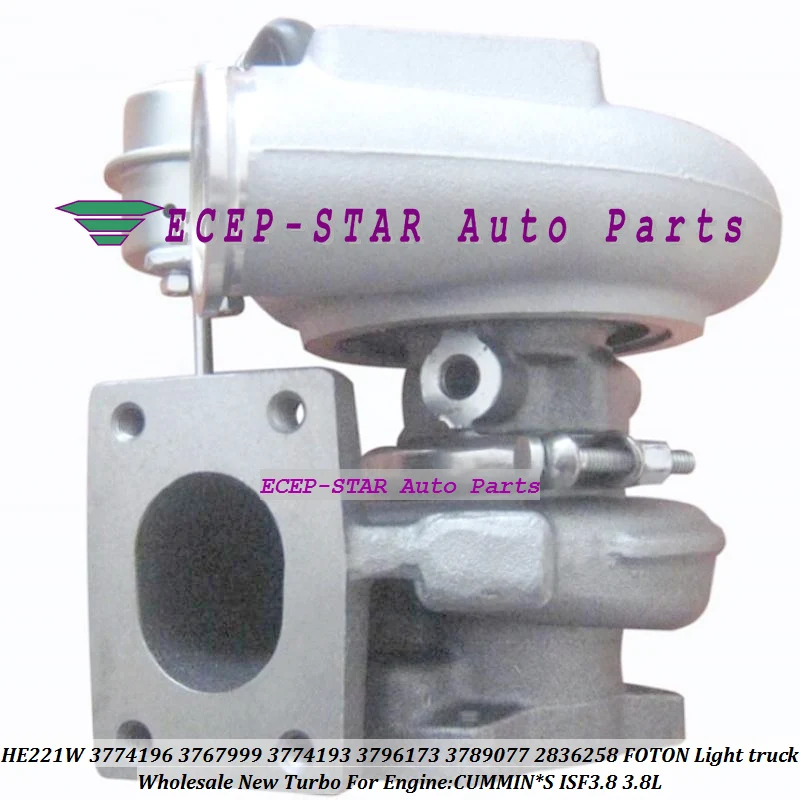 Turbo HE221W 3774196 3767999 3774196 3767999 3774193  3774225 3789077 2836258 For FOTON Light truck For CUMMIN*S ISF3.8 3.8L