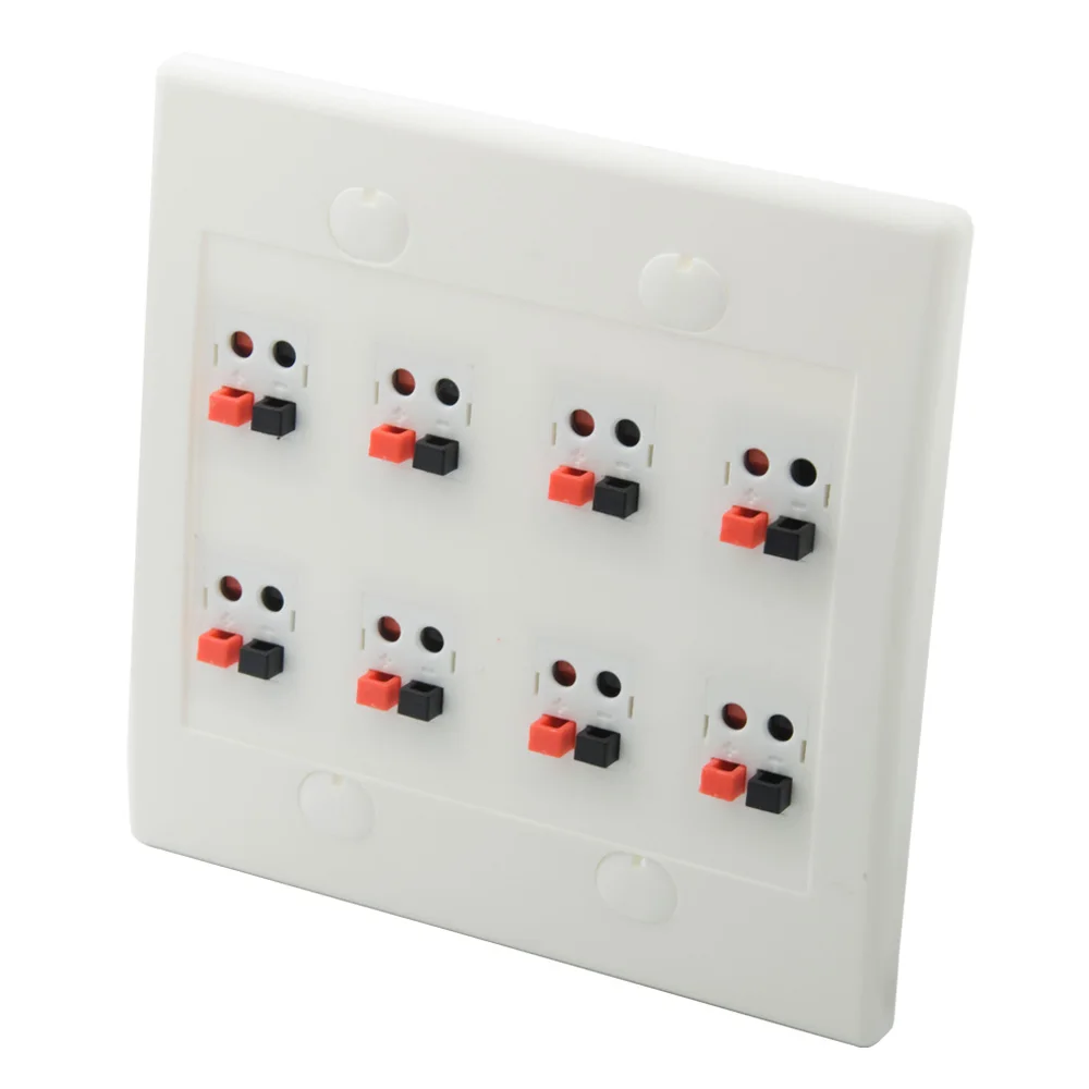 2 Gang 8.0 Speaker Female To Female Wall Plate