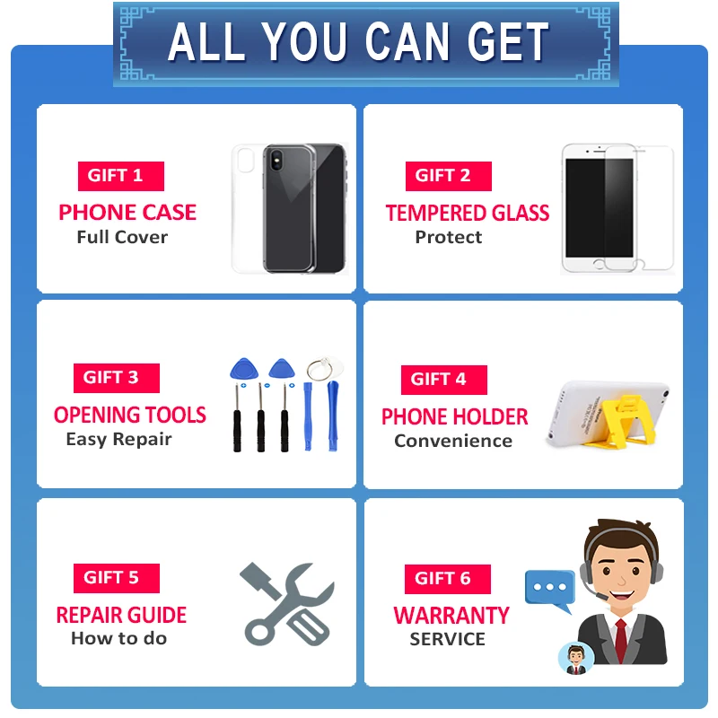 Full Set Display For iPhone 6 6S LCD Screen Complete Assembly Touch Digitizer Replacement 4.7\