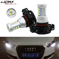 iJDM CANBUS No Error H16 LED 5202 PS19W PSY24W LED Bulbs for AUDI A3 8P 2008+ LED DRL Daytime running lights white 6000K Red 12V