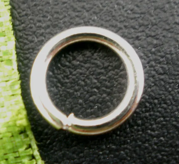 Lovely 500PCs Silver Color Open Jump Rings 6mm Dia. Findings (B03064)