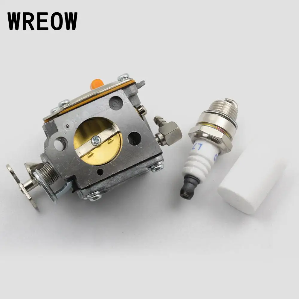 

WREOW Metal Carburetor Set Kit W/Fuel Filter Carburetor K650 K700 K800 K1200 Saw 503280418 Carburetor Carb with Spark plug