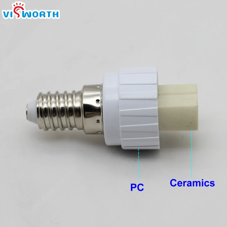 E14 to G9 Lamp Holder Converter Socket 100% Fireproof PC Bulb Base Conversion Adapter for G9 Led Light