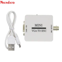 Mini HD VGA to BNC Video Converter Convertor Box Composite VGA to BNC Adapter Conversor Digital Switcher Box For HDTV Monitor