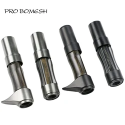 Pro Bomesh 1pcs 32.8g 46g Wood Reel Seat With Long Metal Hood Spinning Reel Seat Casting Reel Seat DIY Rod Building Accessory
