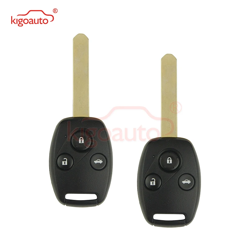 Kigoauto 2pcs HLIK-1T 3 Button 434 Mhz HON66 With ID46-PCF7961 Chip For Honda Civic Accord 2007 2008 2009 Remote Key