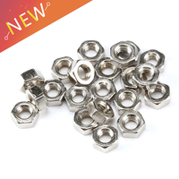 100pcs/lot Metric thread DIN934 M2 M2.5 M3 M4 M5 Steel Hex Nuts