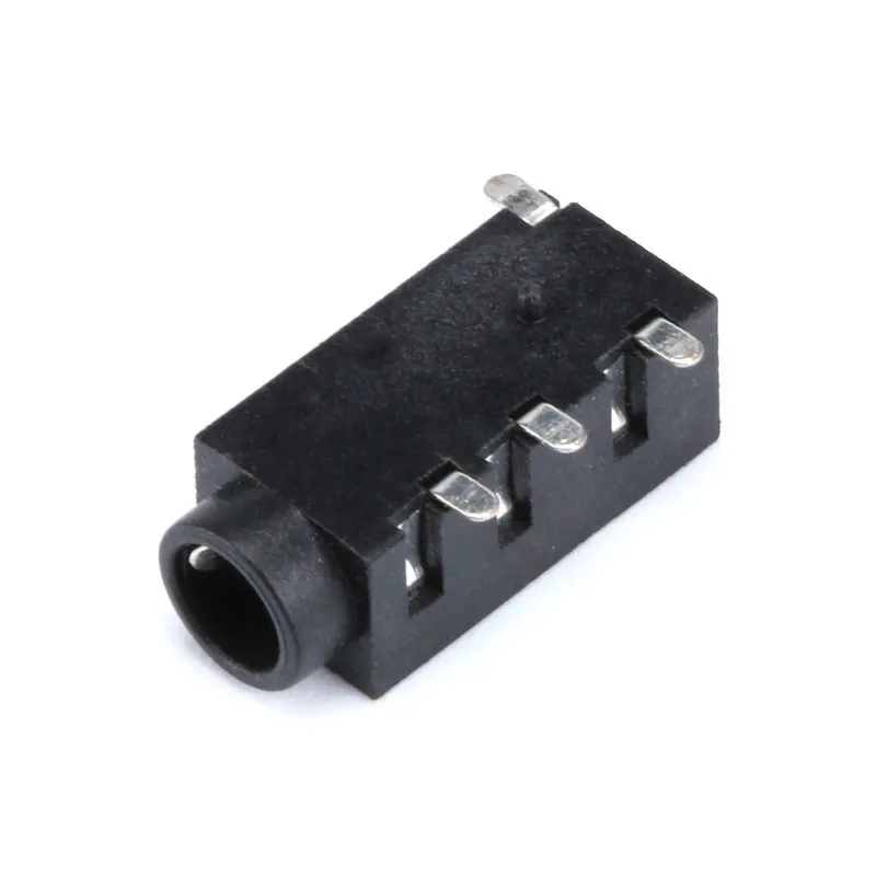 10PCS 3.5mm jack Female Audio Connector 4 Pin DIP Headphone Jack Socket PJ-320A PJ320A Audio Interface Audio Jack Black