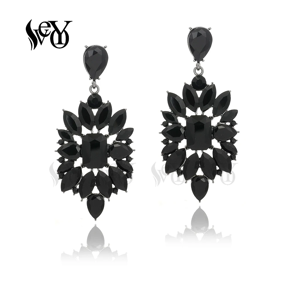 VEYO Luxury Crystal Dangle Earrings for Women Vintage Earrings Fashion Jewelry New