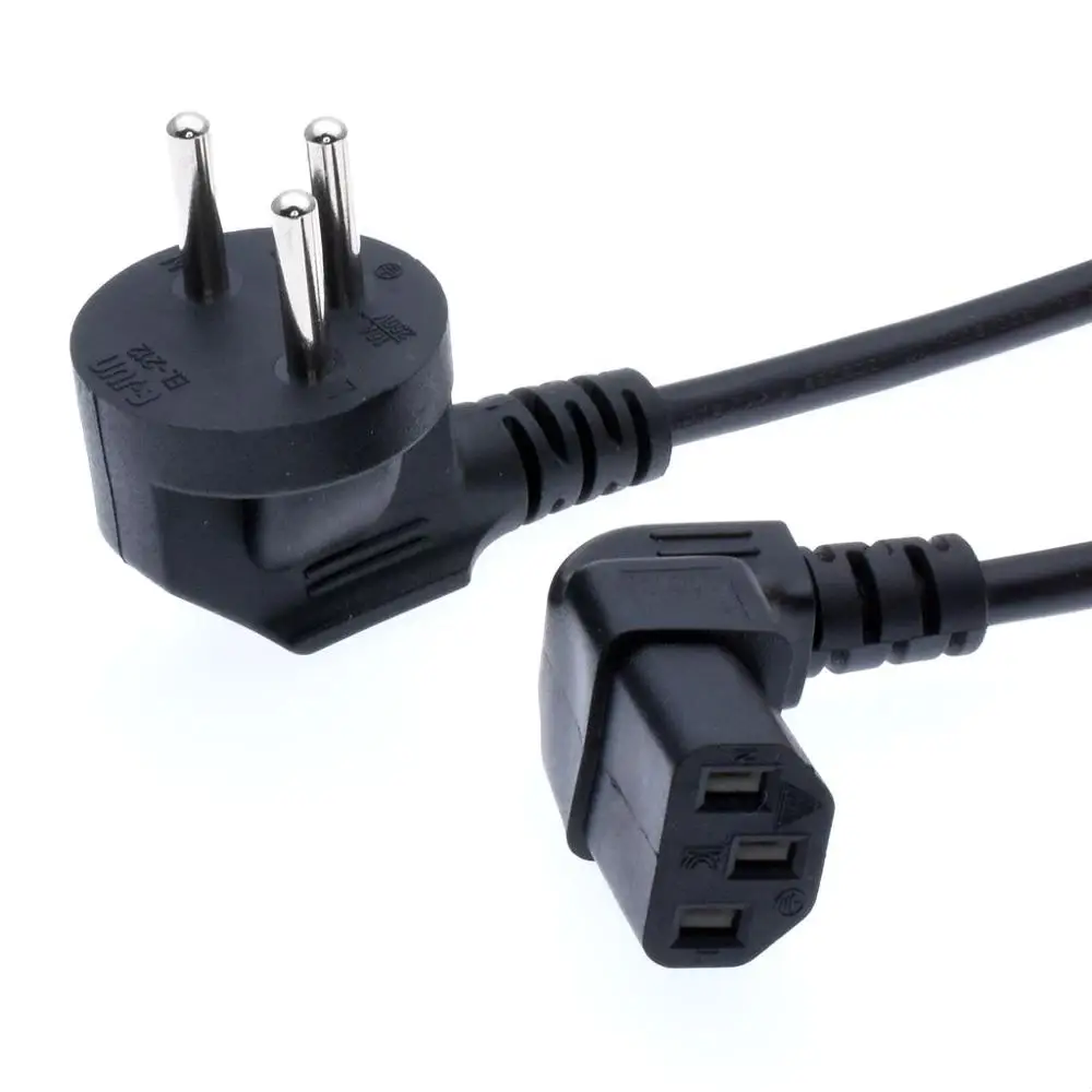 90 Degree Power Cord Israel SI-32 3 pin Plug to IEC320 C13 Power Cord10A 250V Up angled Computer Power Cable  for TV,PC,Computer