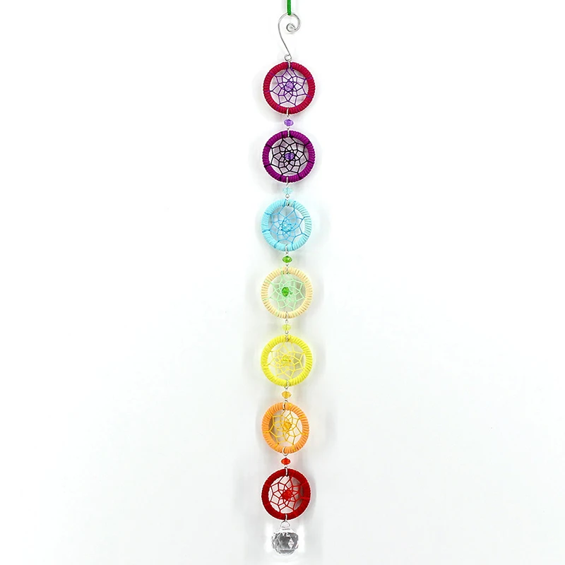 Rainbow Chakra Muladhar Dream Catcher Correct Color with Chakra Wall Hanging Decor Nautical Home Decor Dreamcatcher