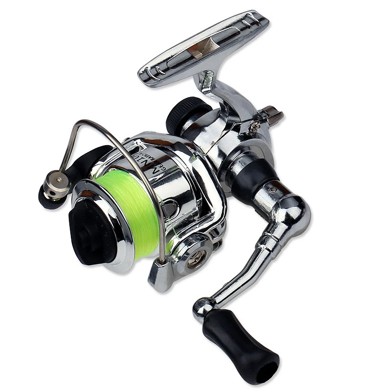 Mini 100 Pocket Spinning Fishing Reel Fishing Tackle Small Spinning Reel 4.3:1 Metal Wheel Pesca Small Reel