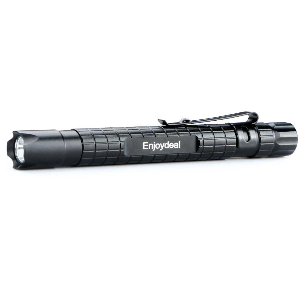 Enjoydeal-LED 펜라이트 토치 램프 클립, 1000LM, 미니 손전등, 휴대용 방수 손전등, 야외 조명용 토치, 1 개/5 개