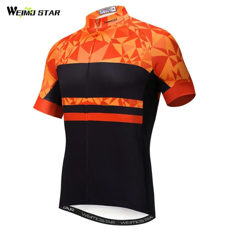 Weimostar Bike Team 2019 Cycling Clothing Summer Short Sleeve Bicycle Cycling Jersey Maillot Ciclismo Quick Dry MTB Bike Jersey