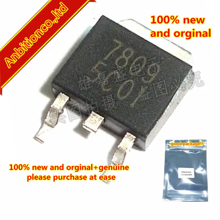 2-10pcs  100% new and orginal TA7809F TA7809 7809 TO252 Three Terminal Positive Voltage Regulators in stock