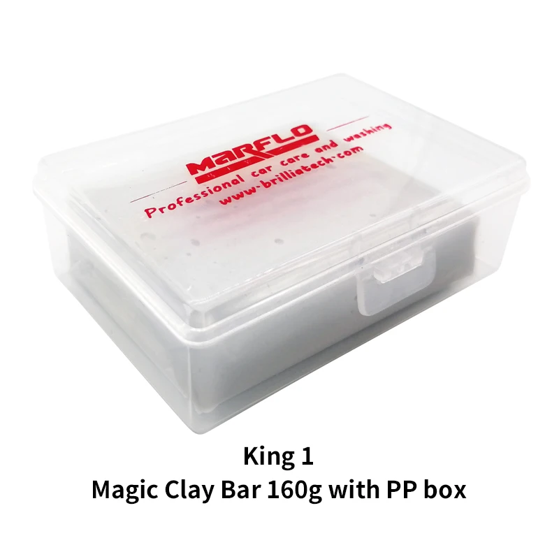 Marflo Magic Clay Bar Auto Reinigungs werkzeuge Auto Detail lierung Pinsel Lack Pflege Ton Bar 160g feine mittelschwere King Grade Auto Reiniger