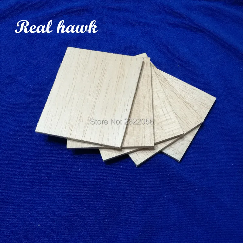 5pcs AAA+ Balsa Wood Sheets 120x100x2mm Model Balsa Wood for DIY RC model wooden plane boat material