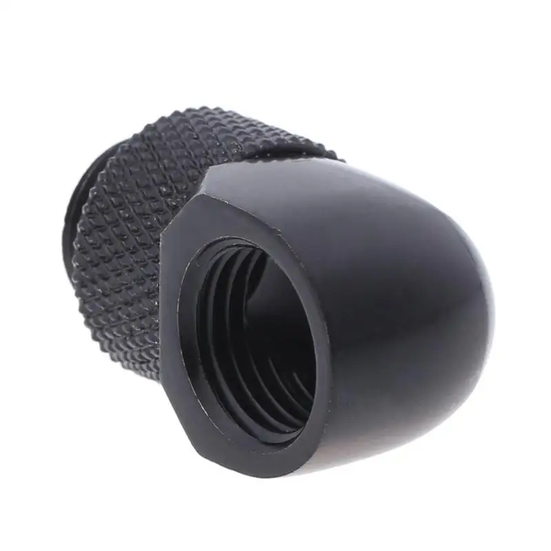 VODOOL-G1/4 "듀얼 스레드 90 도 팔꿈치 로터리 워터 튜브 커넥터 어댑터, PC 컴퓨터 수냉 시스템 하드 파이프 피팅