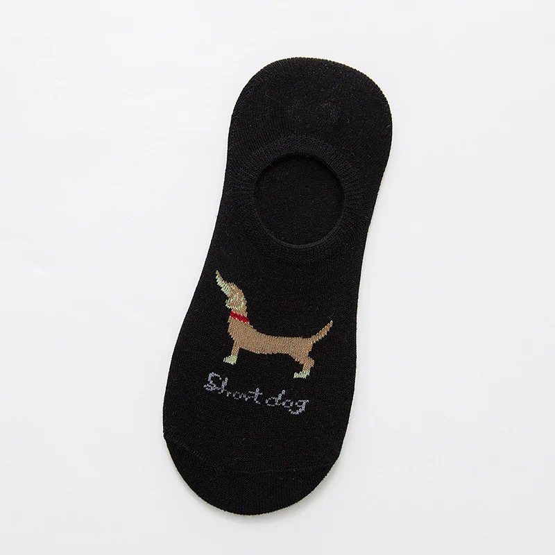 spring summer men cotton Man Socks short dog Male Low Cut Ankle Sock boy boat casual slippers 1pair=2pcs WS112
