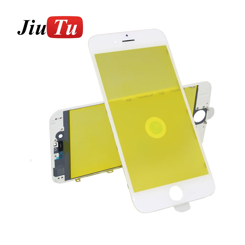 Cadre de lentille en verre avec pression à froid pour iPhone 6/6 Plus/6s 6s Plus/7/7 Plus/8/8 Plus, rénovation d'écran LCD fissuré, 10 pièces