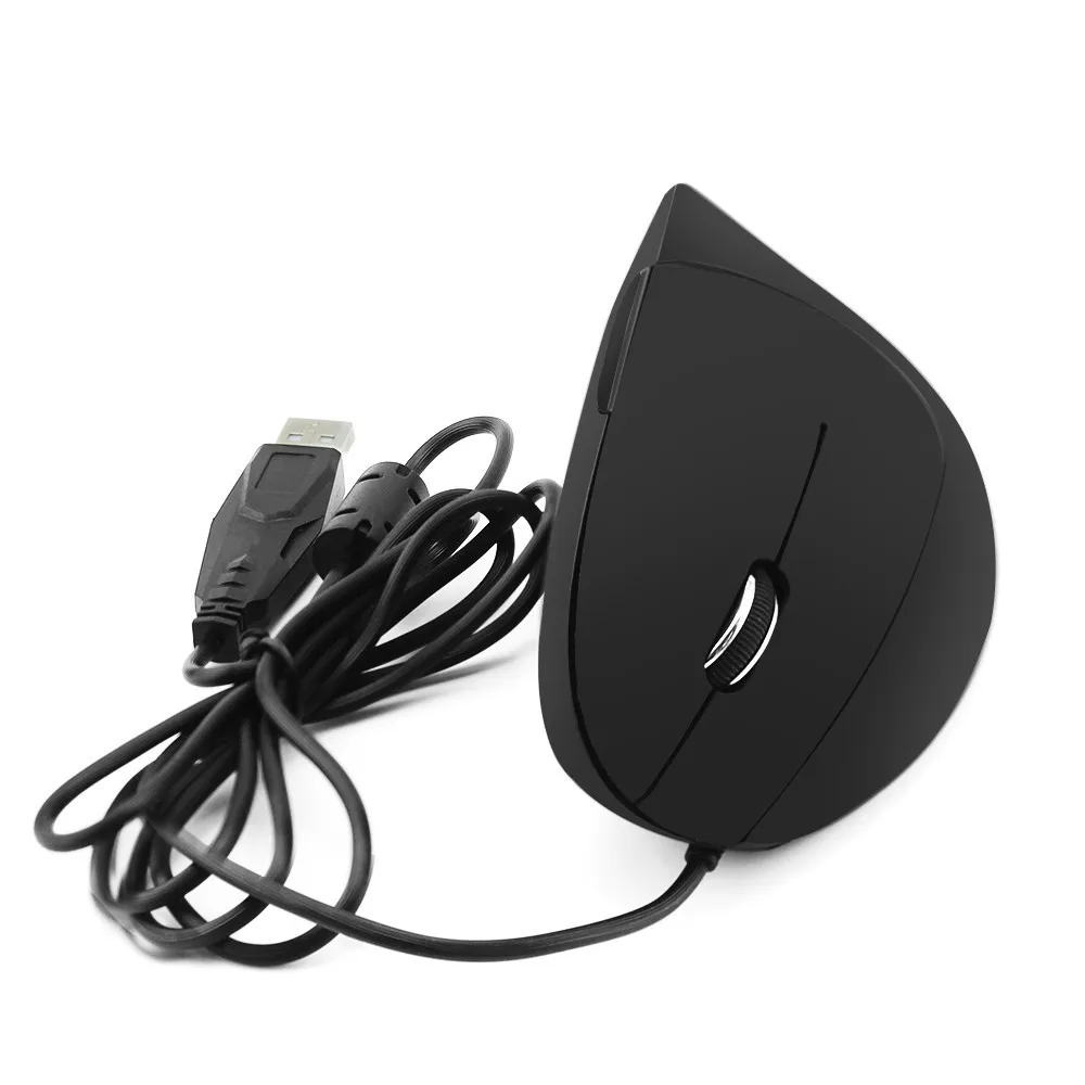 Left-handed Mouse Ergonomic Wired Vertical Office Computer Mice  Optical 1600DPI 6 Buttons USB Game Mause for PC Laptop