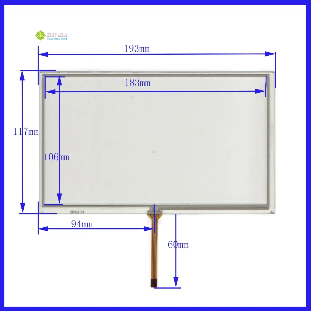 

ZCR-1138R1 8inch 4 line For Car DVD touch screen panel this is compatible TouchSensor FreeShipping