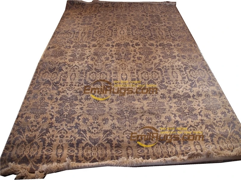 Vintage H Made chinese aubusson rug Pattern Wool Rug Carpet Hmade Turkish Carpet Natural Sheep Woolcarpet for bathroomroom 