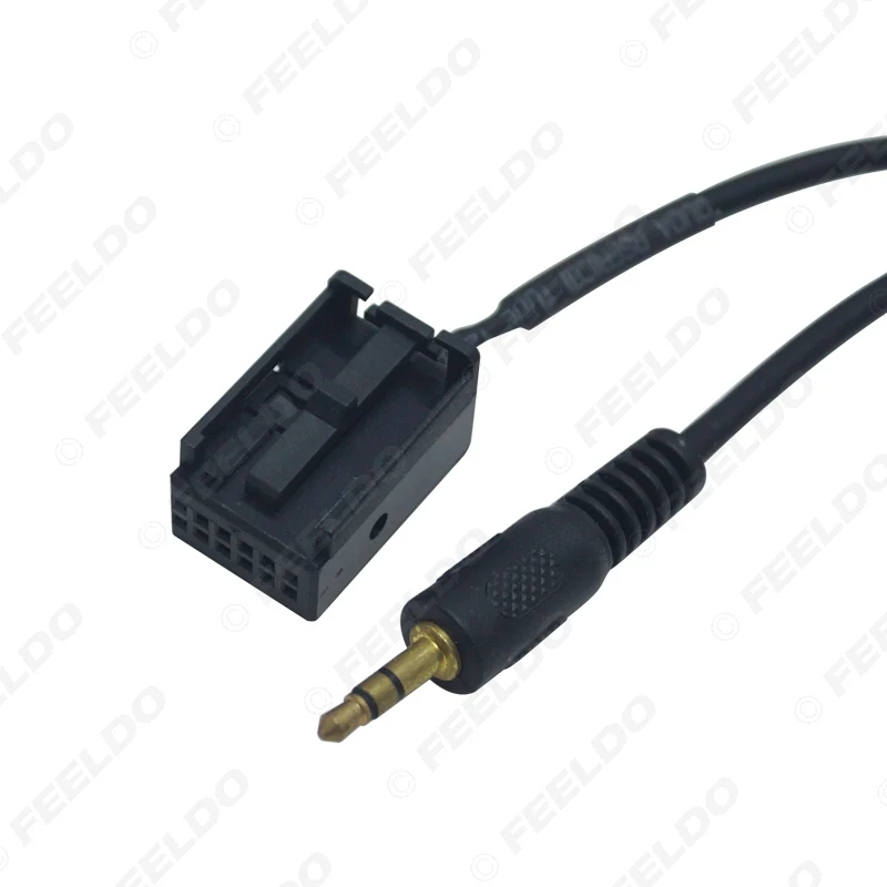 FEELDO 1PC Car 12PIN Audi Radio 3.5mm AUX-IN Adapter Cable For Opel CD30 MP3 CDC40 CD70 NAVI DVD90 NAVI AUX Wire#6000