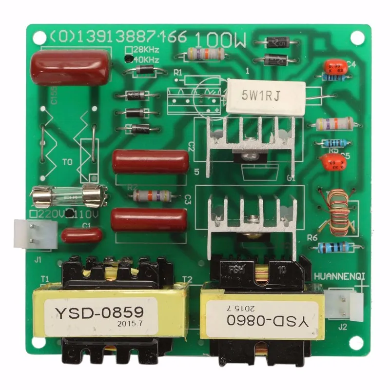 Ac 110v 100w 40k Ultrasonic Cleaner Power Driver Board+1pcs 60w 40k Transducer For Ultrasonic Cleaning Machines