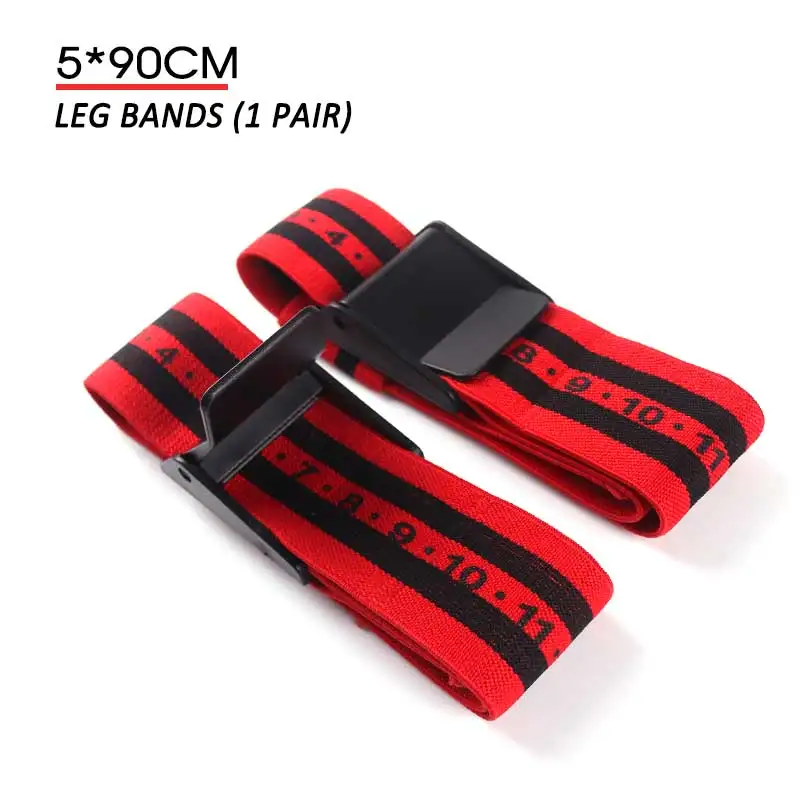 Red Occlusion Bands Fitness Gym BFR Bands Blood Flow Restriction Occlusion BFR Tourniquet Training Biceps Bands