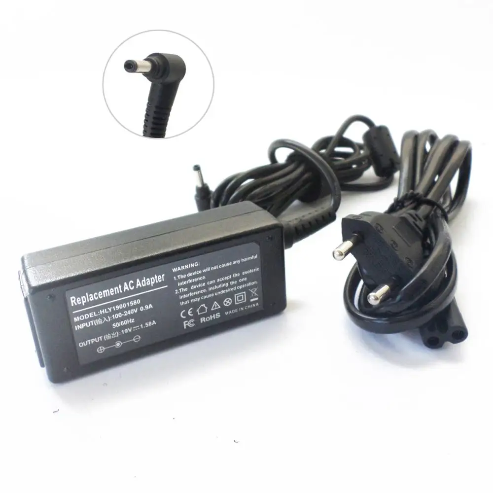 AC Adapter Battery Charger For HP Mini 1100 Vivienne Tam Edition PC 1199eq 1199er For Mini 110 110XP 210 700 730 19V 1.58A 30w