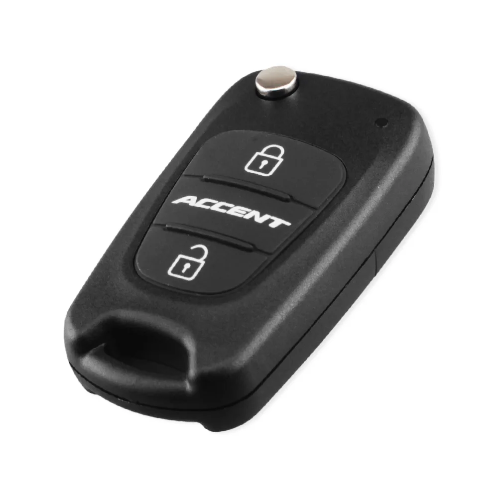 Dandkey 3 Buttons Replacement Flip Folding Remote Key Shell Case For Hyundai Accent 2018 Fob Keychain Car Key Cover HY20 Blade