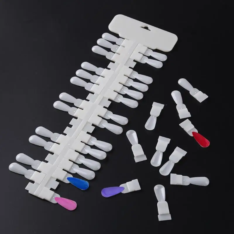 36-360pcs Nail Art Color Display Shelf Color Card Detachable False Nail Tips Nail Art Display Board DIY Nail Manicure Tools