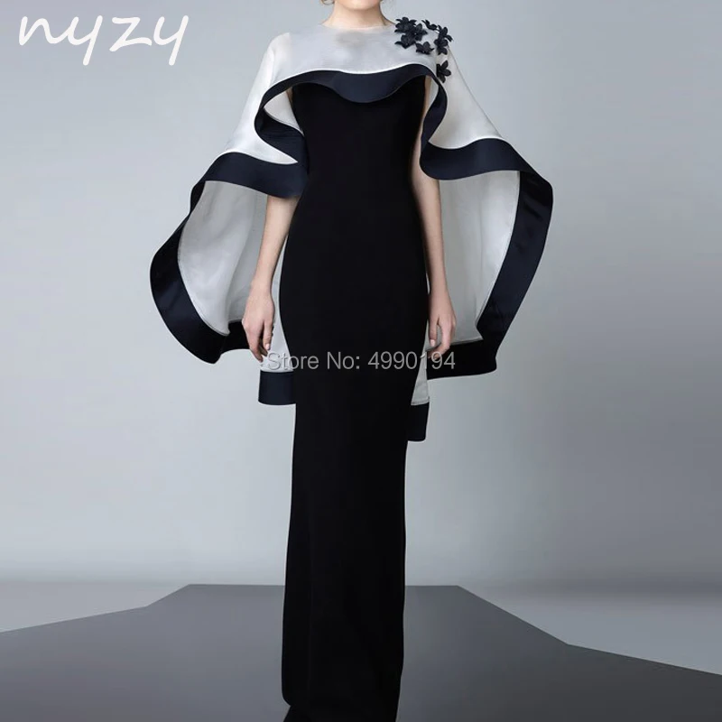 2 Piece Velvet Mother of the Bride Groom Dresses with Bolero Jacket Mermaid White Black Evening Formal Dress 2019 NYZY M102