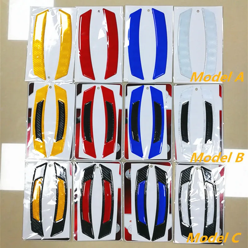 Car Refit Reflector Fender Sticker With Night Light Warning Reflective Tape wheel view mirror Strip For Toyota C-HR 2017 2018