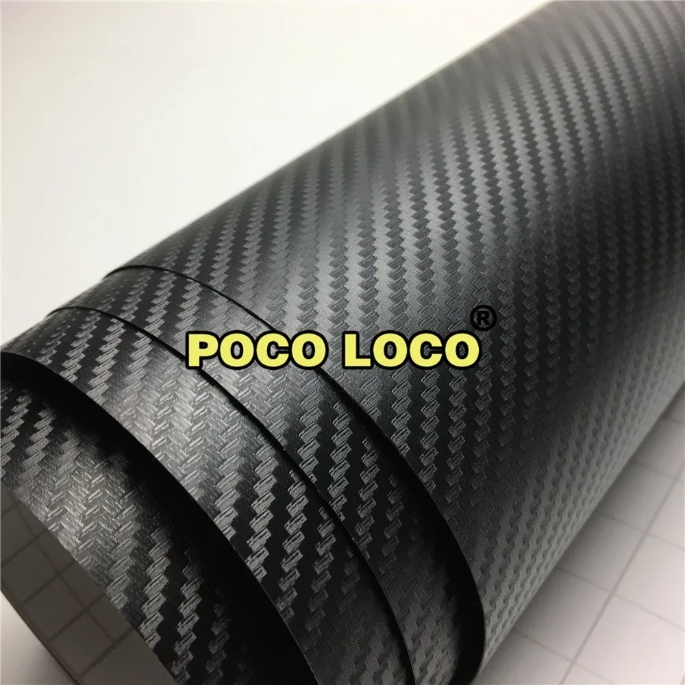 

Black 3D Simulates Carbon Fibre Wrapping Vinyl For Car & Bike DIY Sticker Decal‎ Waterproof Hood Roof Trunk Vinyl Film