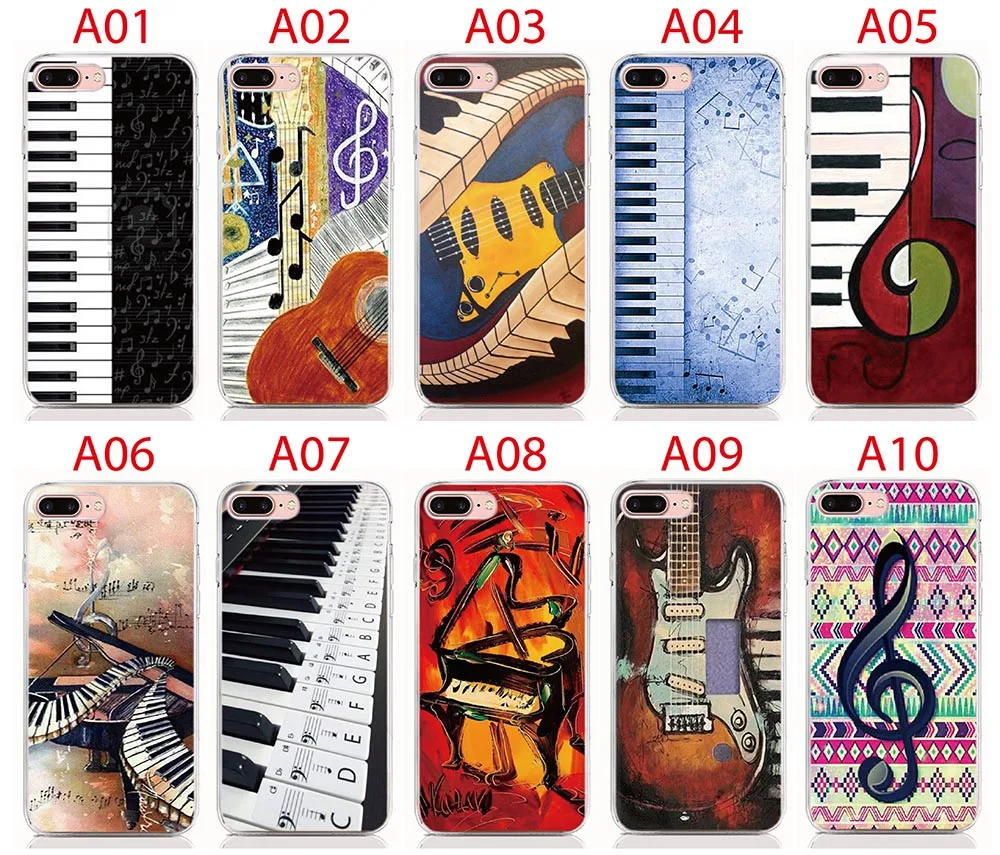 For Google Pixel 4 4XL 3A XL 2 3 2XL 3XL Soft Tpu Silicone Case Piano Keys Musical Cover Protective Coque Shell Phone Cases