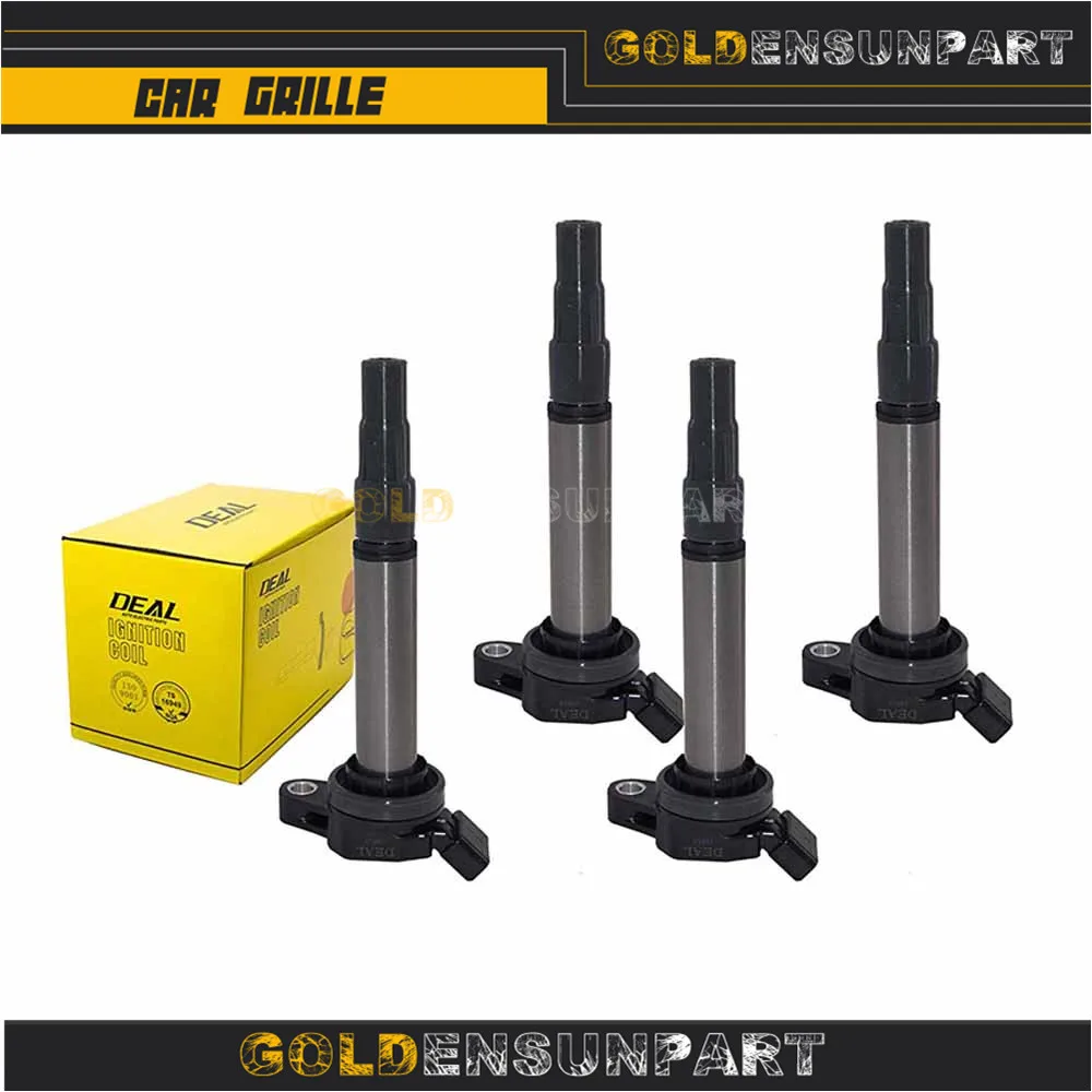 

NEW 4Pcs 90919-02252 Ignition Coil For Toyota Corolla Matrix Prius Scion IM xD 1.8L 90919-02258 UF-596 C1714 UF-619 9091902252