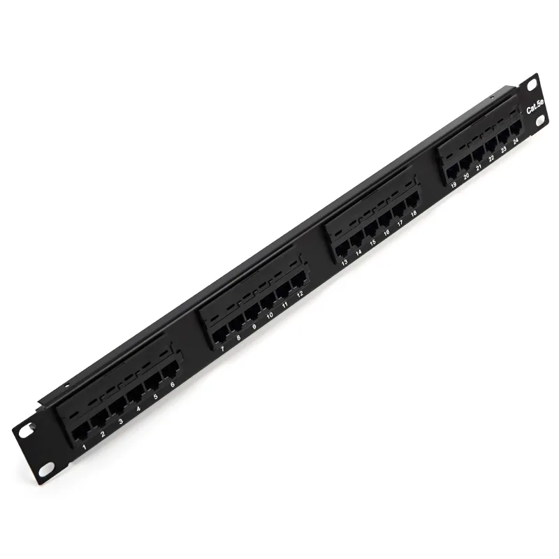 UTP12 Port RJ45 Patch Panel Rack Cable Wall Mounted Bracket Connector Rack Tool Ethernet LAN Network Adapter Cat6/Cat5e