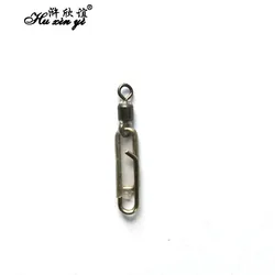HXY 30PCS SIZE(S# L#) Rolling Swivel With Link Clip Snap Cladding Transparent Plastics Fishing Hook Accessories