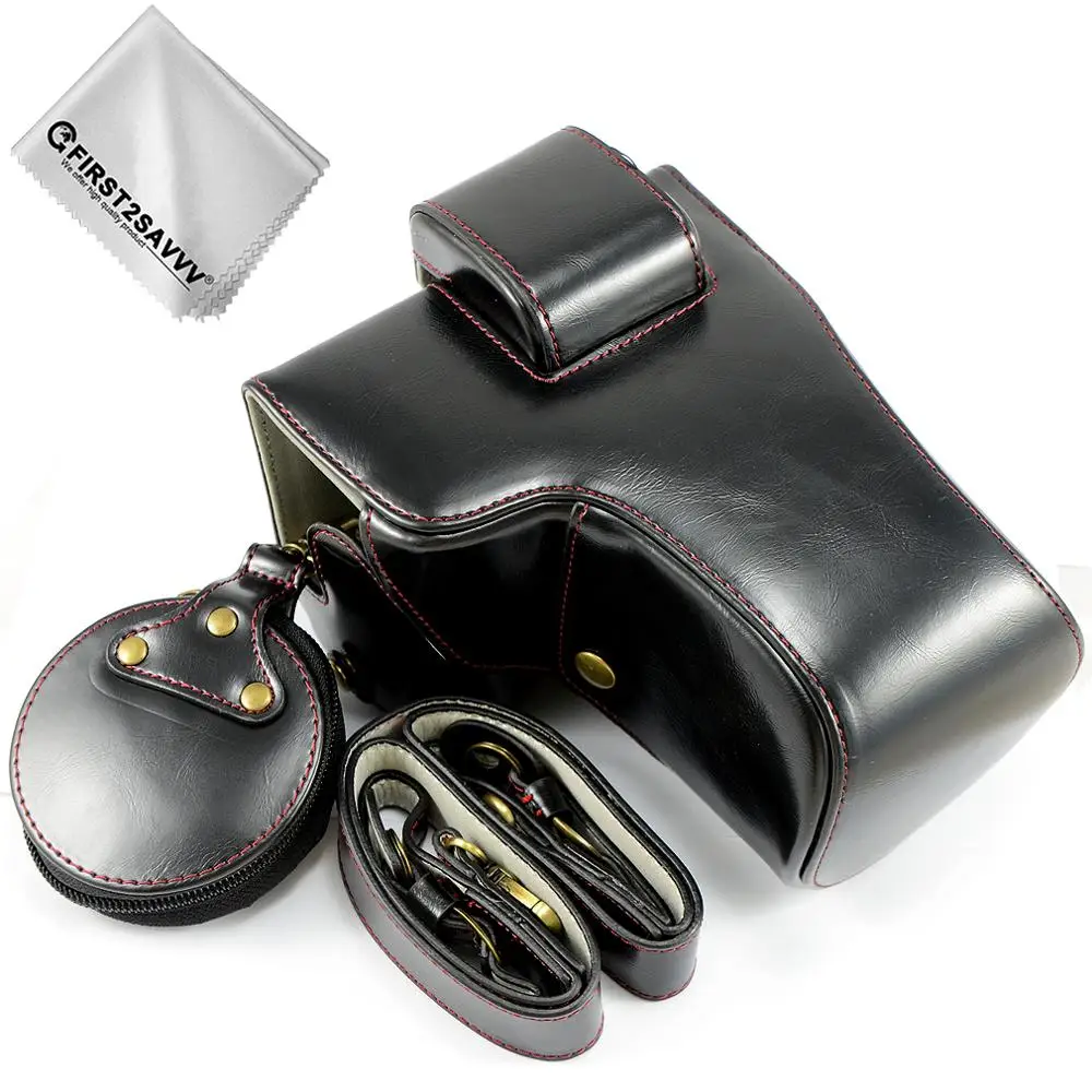 First2savvv całego ciała precyzyjne dopasowanie PU skórzany futerał na aparat cyfrowy pokrowiec Z powinny pasek do aparatu Nikon Z7 Z6 (NIKKOR Z 24 -70mm)